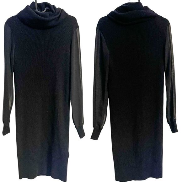 All Saints Milo Funnel Neck Knit Bodycon Dress - Picture 4 of 6